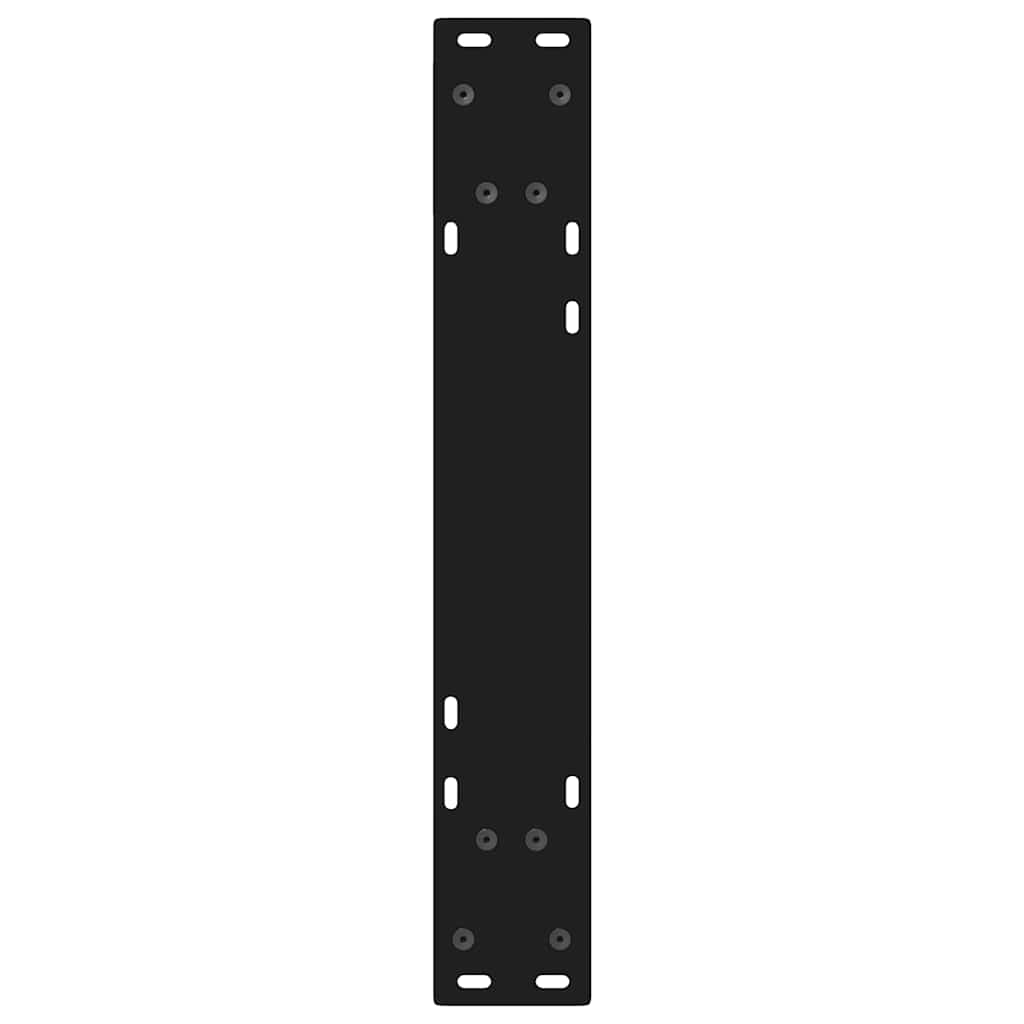 2 db fekete acél étkezőasztal láb 60 x (72-73,3) cm