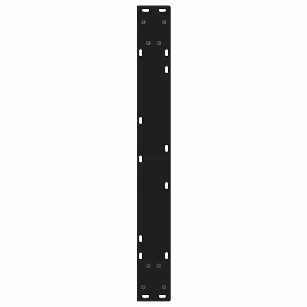 2 db fekete acél étkezőasztal láb 70 x (72-73,3) cm