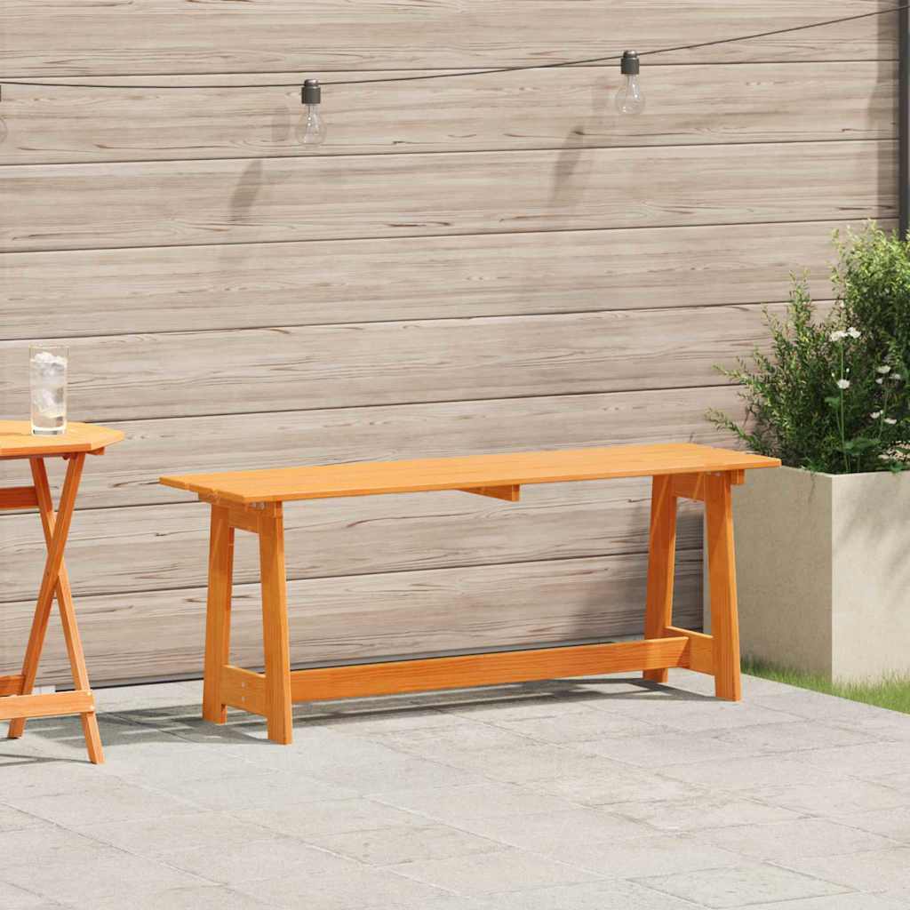 Kerti pad barna 119 x 37 x 47 cm tömör fenyőfa