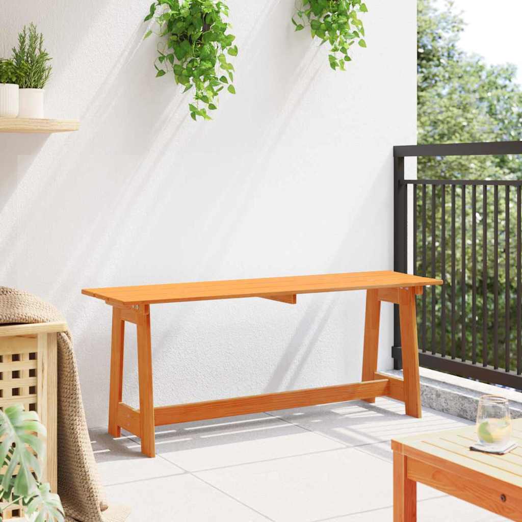 Kerti pad barna 119 x 37 x 47 cm tömör fenyőfa