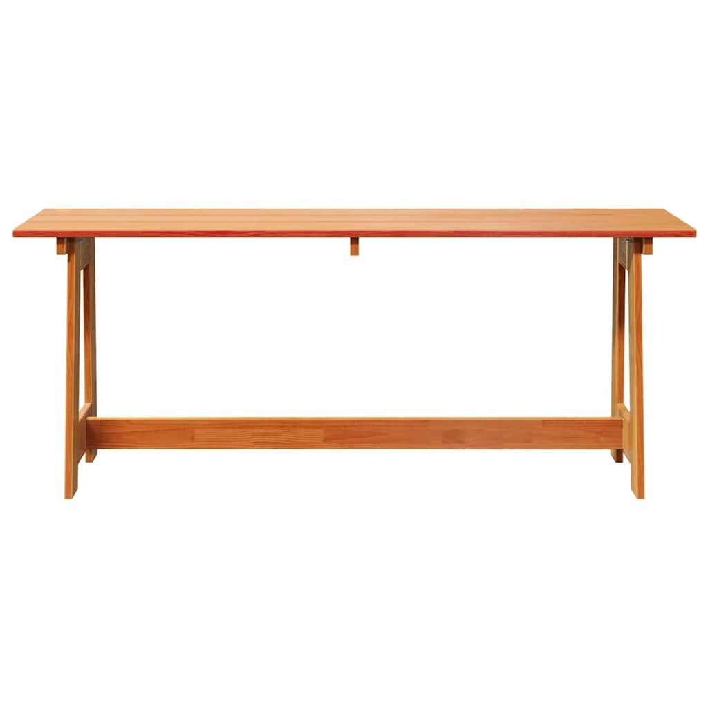 Kerti pad barna 119 x 37 x 47 cm tömör fenyőfa