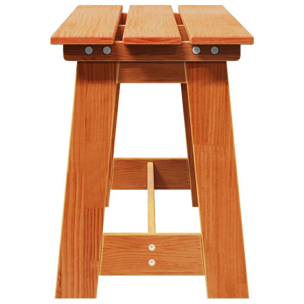 Kerti pad barna 119 x 37 x 47 cm tömör fenyőfa