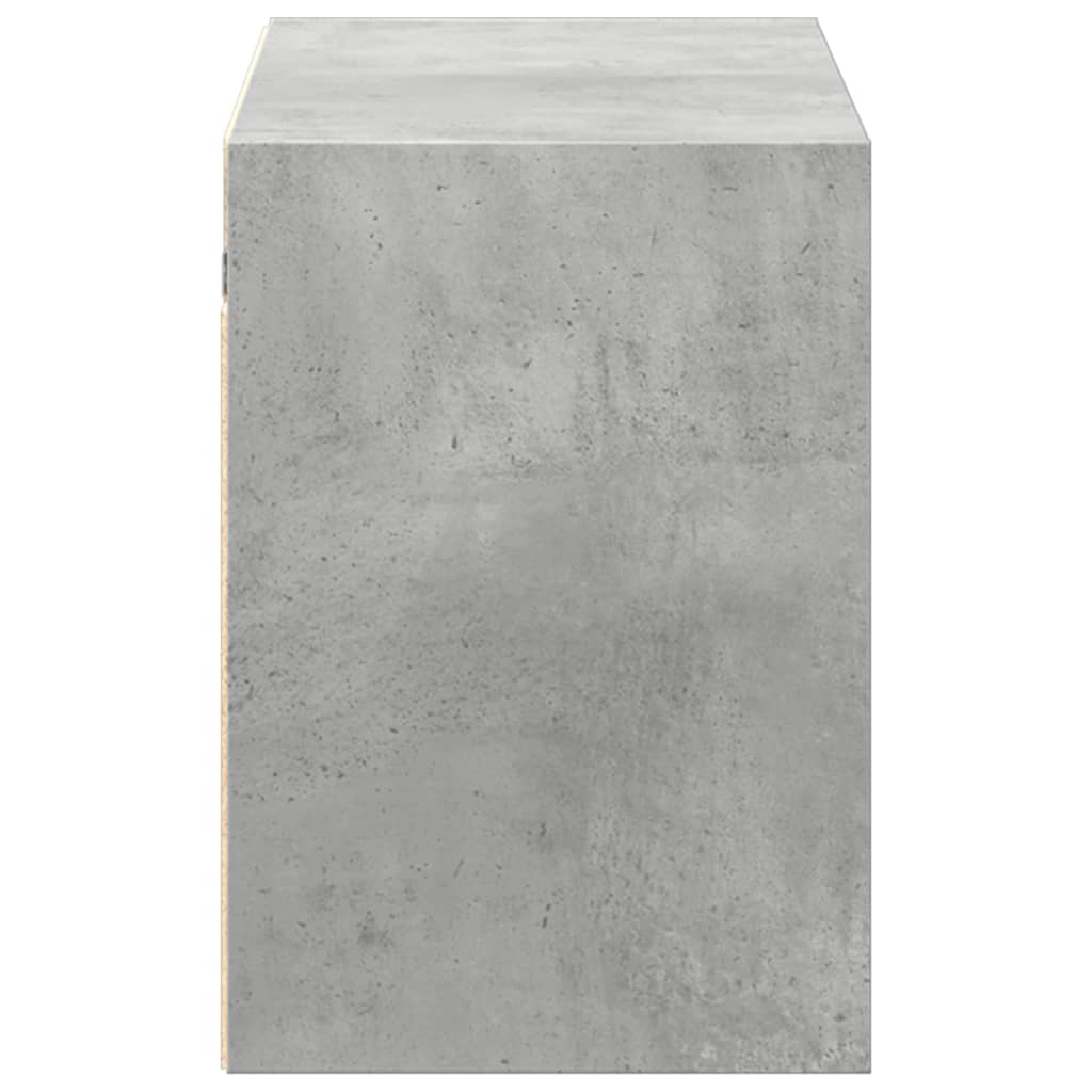 Betonszürke falra szerelhető tv-szekrény led-del 100x31x45 cm Betonszürke falra szerelhető tv-szekrény led-del 100x31x45 cm