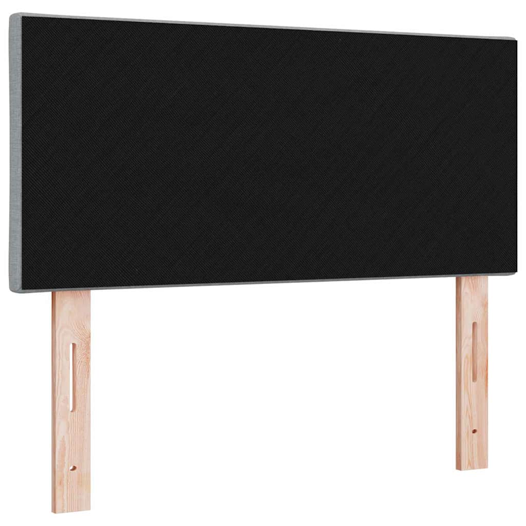 Led ágytámla világosszürke 90 cm szövet