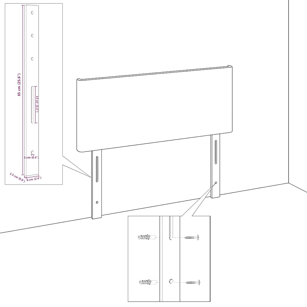 Led ágytámla világosszürke 90 cm szövet