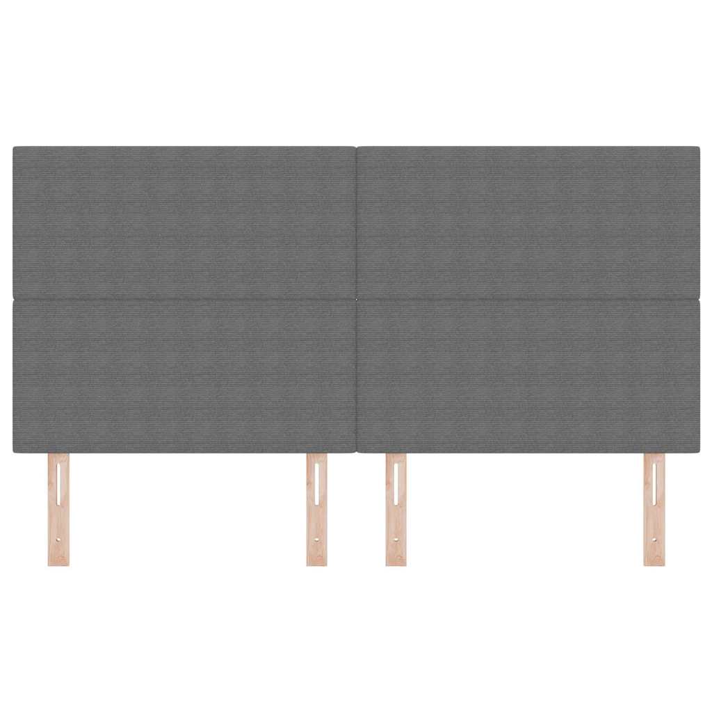 Led ágytámla led -es lámpákkal világosszürke 180 cm poliészter