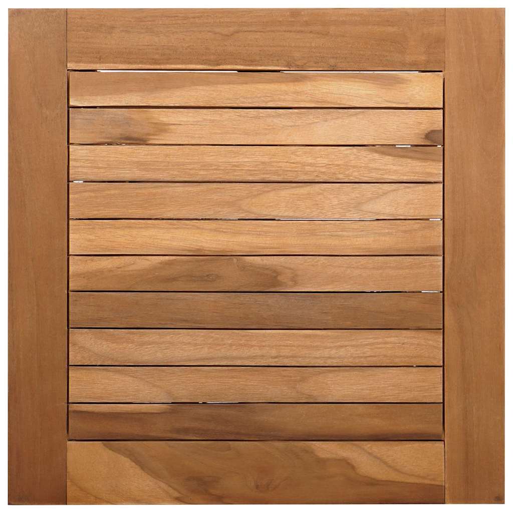 Napozóágy párnával 1-személy 2 pcs barna tömör teakfa