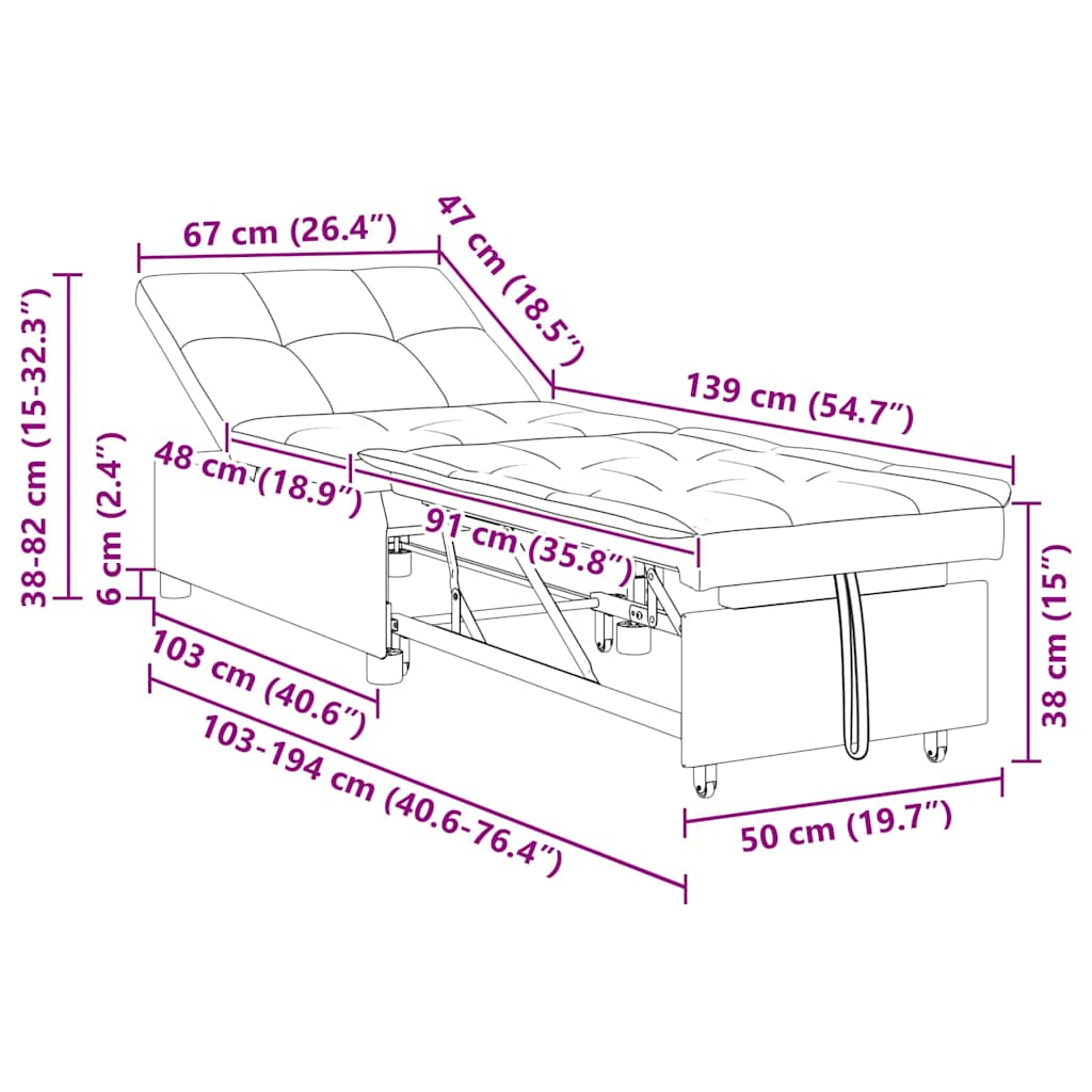 Kanapéágy kerékkel sötétszürke 194 x 50 x 82 cm