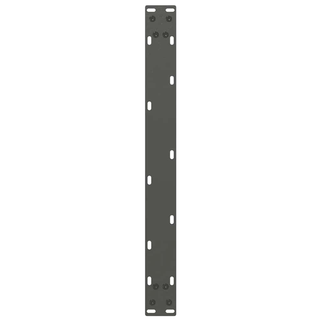 2 db antracit acél dohányzóasztal lábak u-alakú 60x(30-31) cm