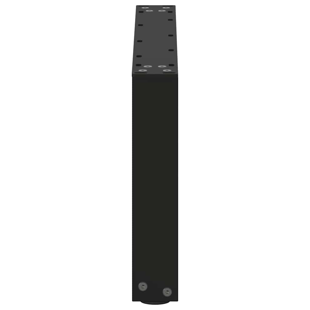 2 db acél fekete dohányzóasztal lábak u-alakú 70x(30-31) cm