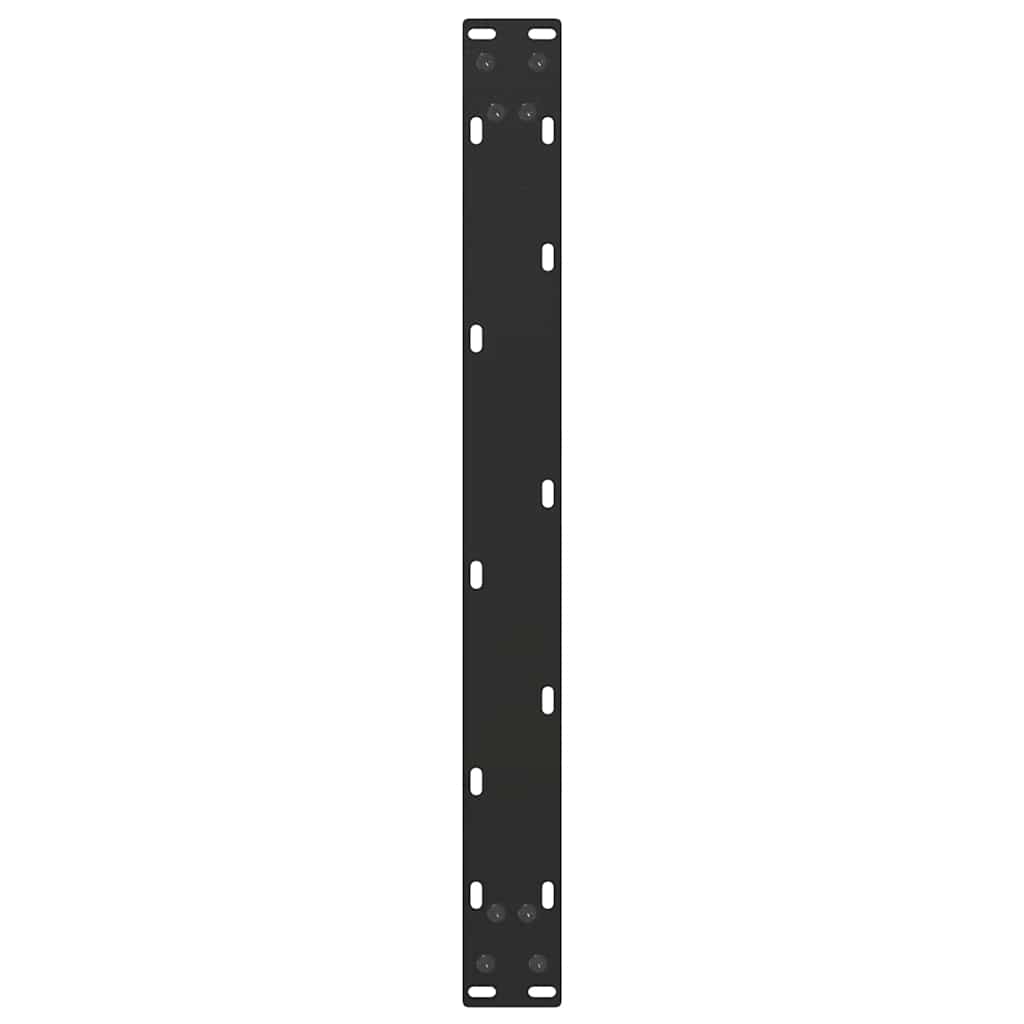 2 db acél fekete dohányzóasztal lábak u-alakú 70x(30-31) cm