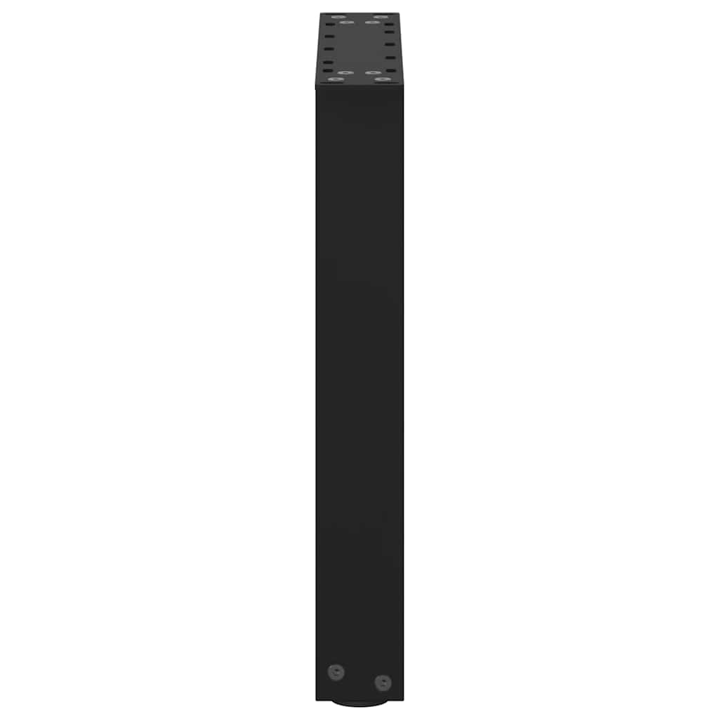 2 db acél fekete dohányzóasztal lábak u-alakú 28x(42-43) cm