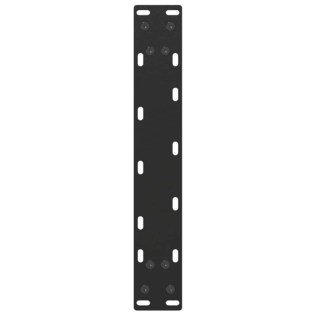 2 db acél fekete dohányzóasztal lábak u-alakú 28x(42-43) cm