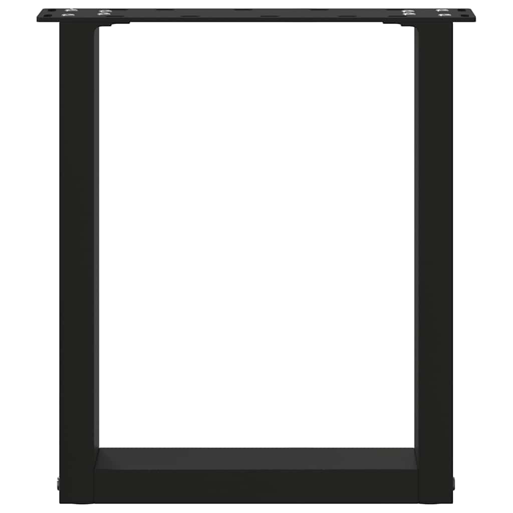 2 db acél fekete dohányzóasztal lábak u-alakú 38x(42-43) cm 2 db acél fekete dohányzóasztal lábak u-alakú 38x(42-43) cm