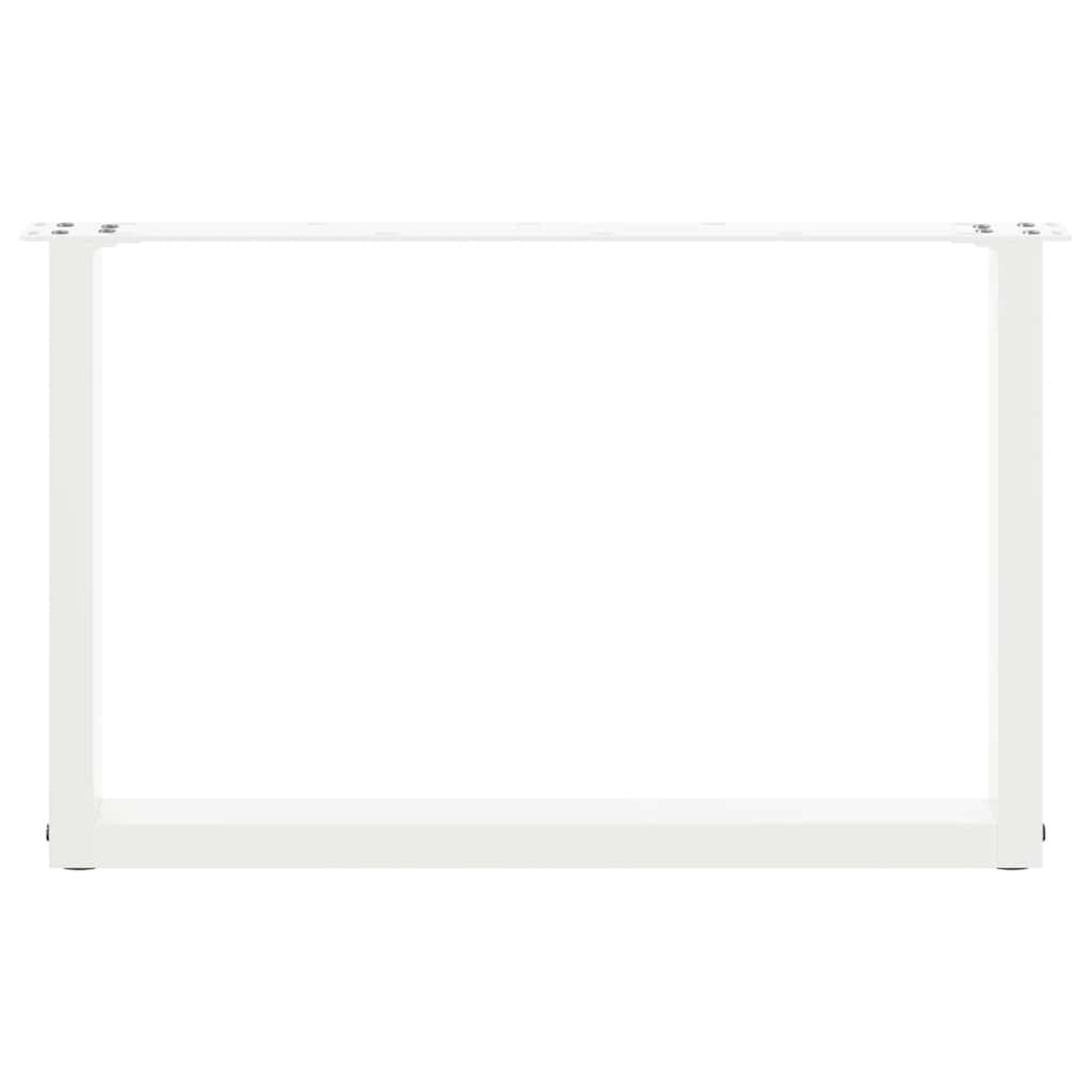 2 db fehér acél dohányzóasztal lábak u-alakú 70x(42-43) cm 2 db fehér acél dohányzóasztal lábak u-alakú 70x(42-43) cm