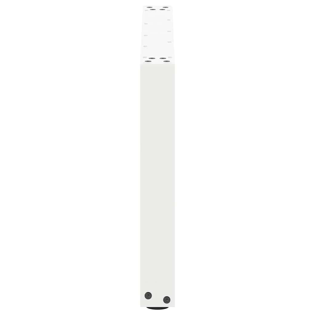 2 db fehér acél dohányzóasztal lábak u-alakú 70x(42-43) cm 2 db fehér acél dohányzóasztal lábak u-alakú 70x(42-43) cm