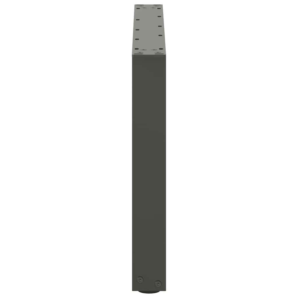 2 db antracit acél dohányzóasztal lábak u-alakú 70x(42-43) cm