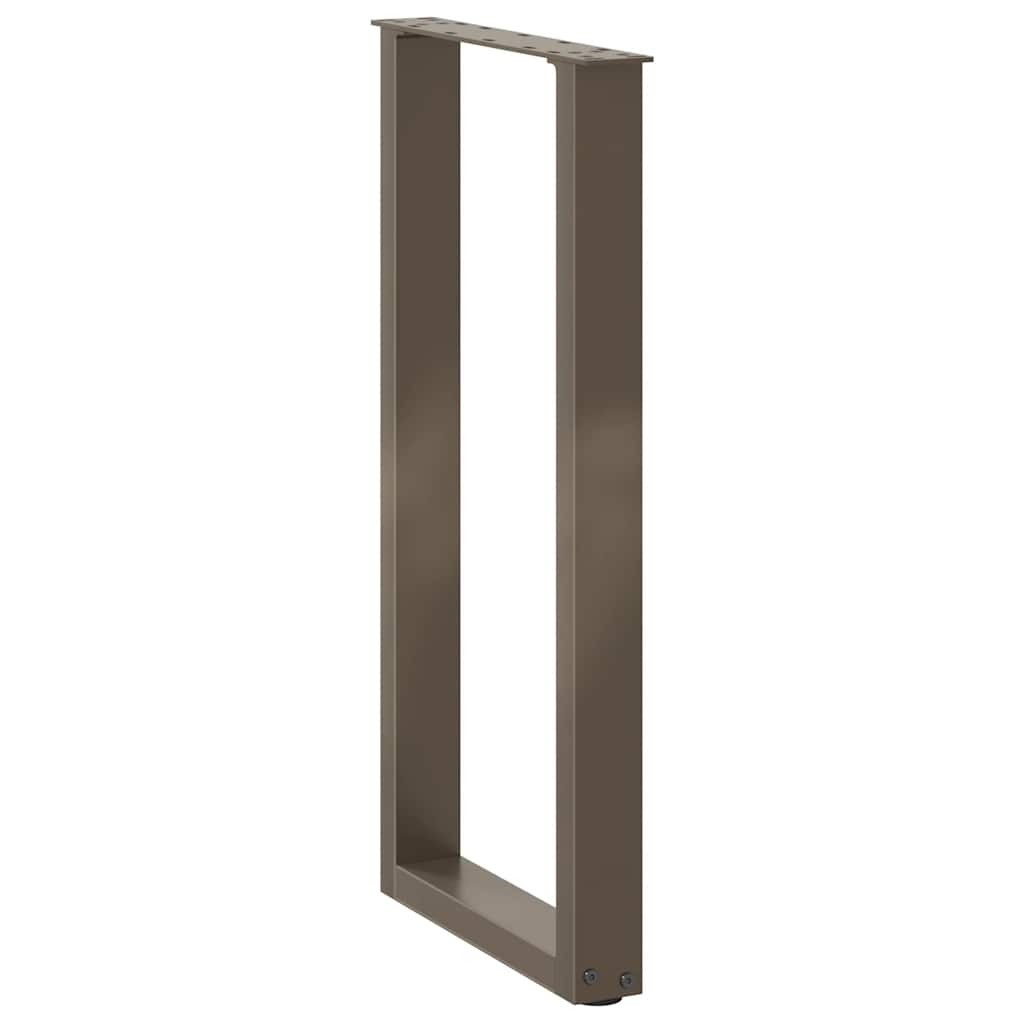 Kávéasztal lábak u-alakú 2 db natúr acél 28x(72-73) cm acél