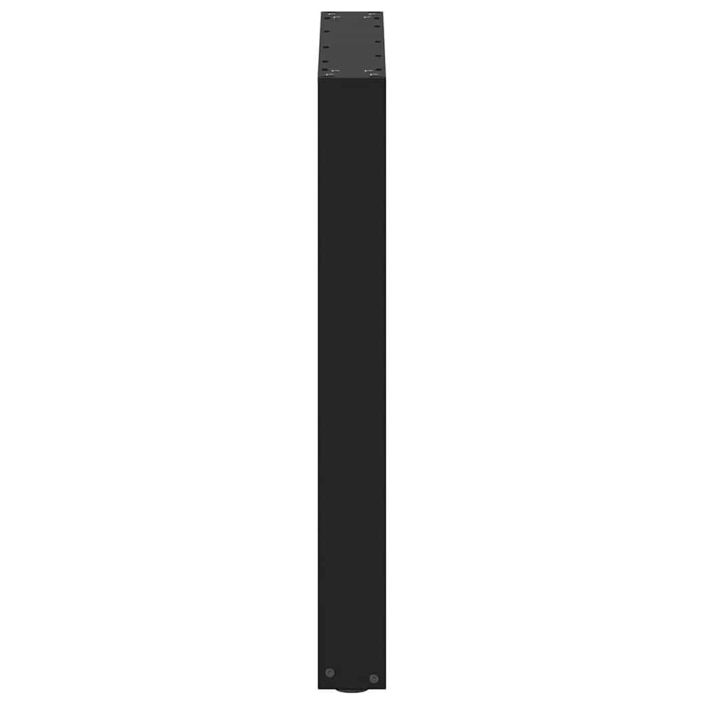 2 db fekete acél dohányzóasztal lábak u-alakú 60x(72-73) cm
