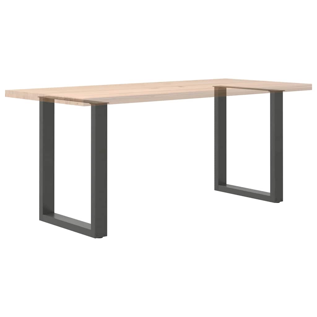 2 db antracit acél dohányzóasztal lábak u-alakú 60x(72-73) cm