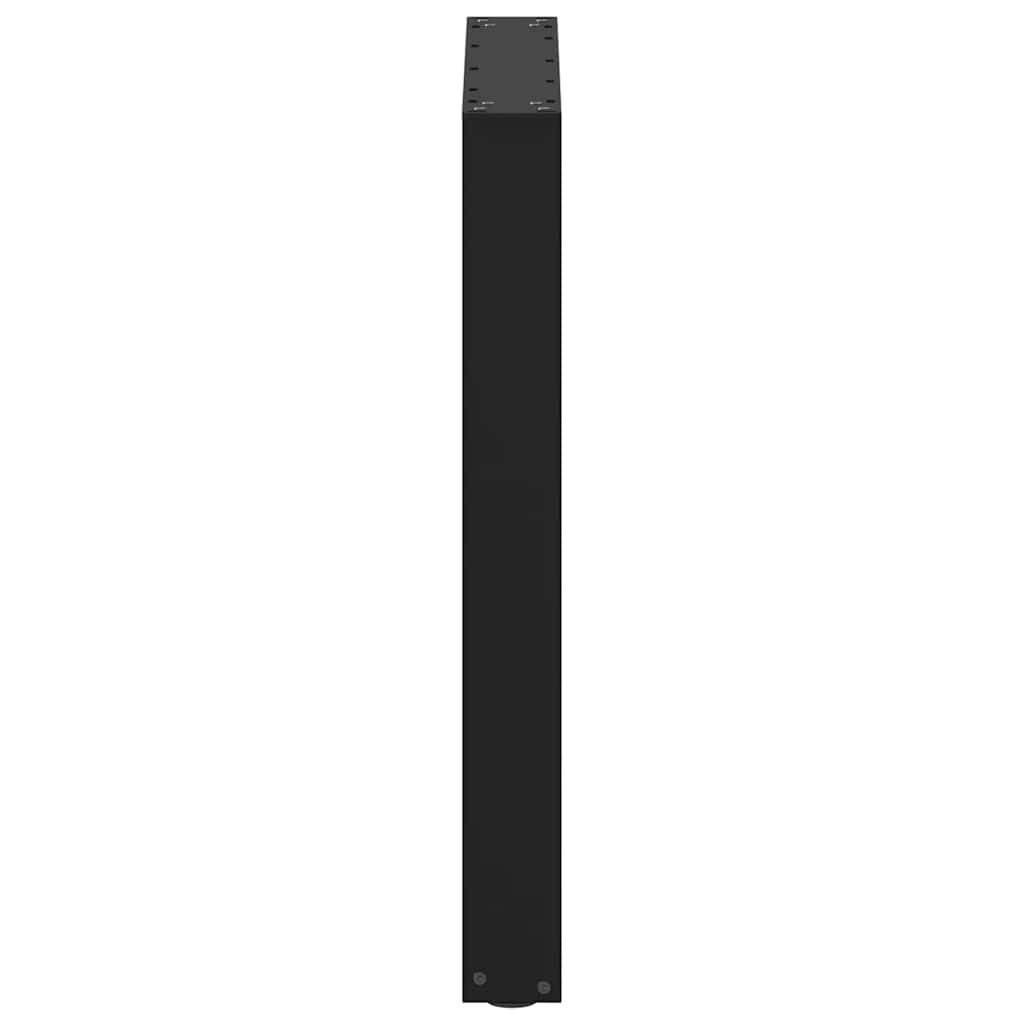 2 db acél fekete dohányzóasztal lábak u-alakú 70x(72-73) cm