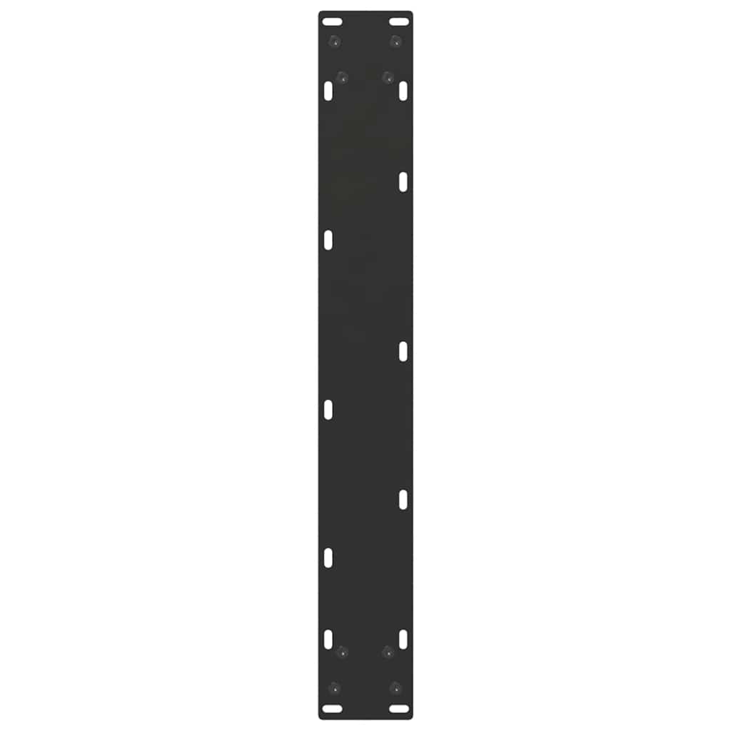 2 db acél fekete dohányzóasztal lábak u-alakú 70x(72-73) cm
