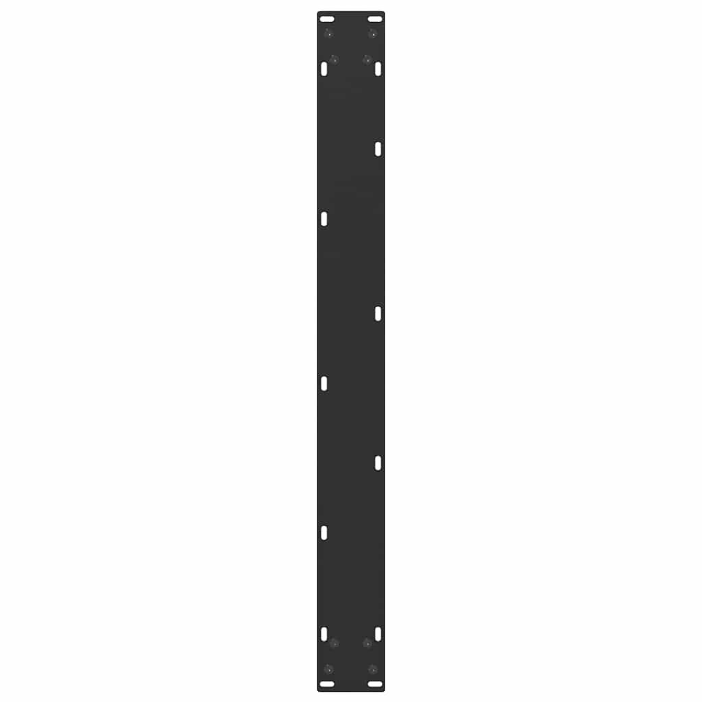 2 db acél fekete dohányzóasztal lábak u-alakú 80x(72-73) cm