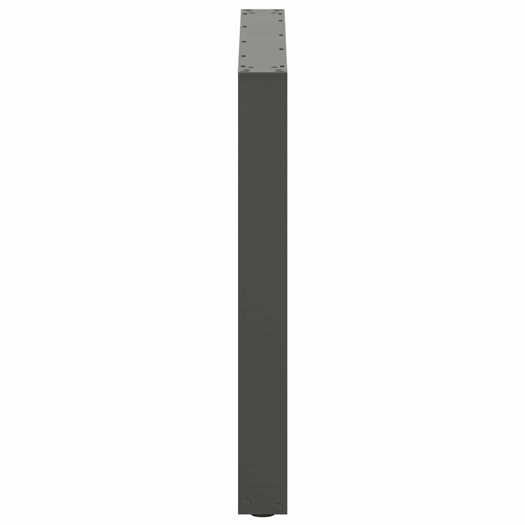 2 db antracit acél dohányzóasztal lábak u-alakú 90x(72-73) cm