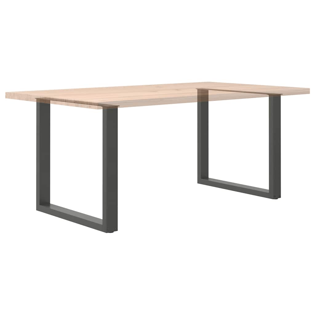 2 db antracit acél dohányzóasztal lábak u-alakú 90x(72-73) cm