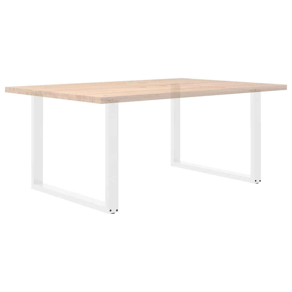 2 db fehér acél dohányzóasztal lábak u-alakú 100x(72-73) cm
