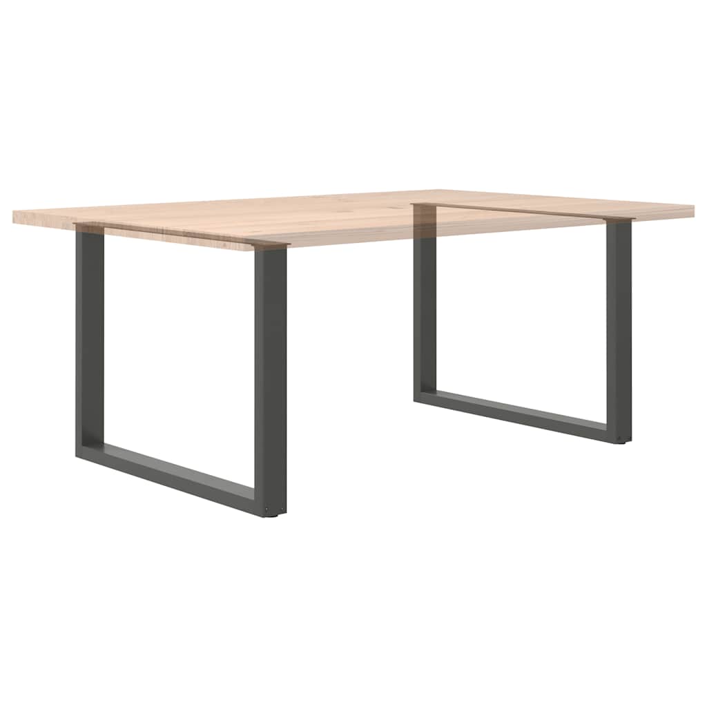 2 db antracit acél dohányzóasztal lábak u-alakú 100x(72-73) cm