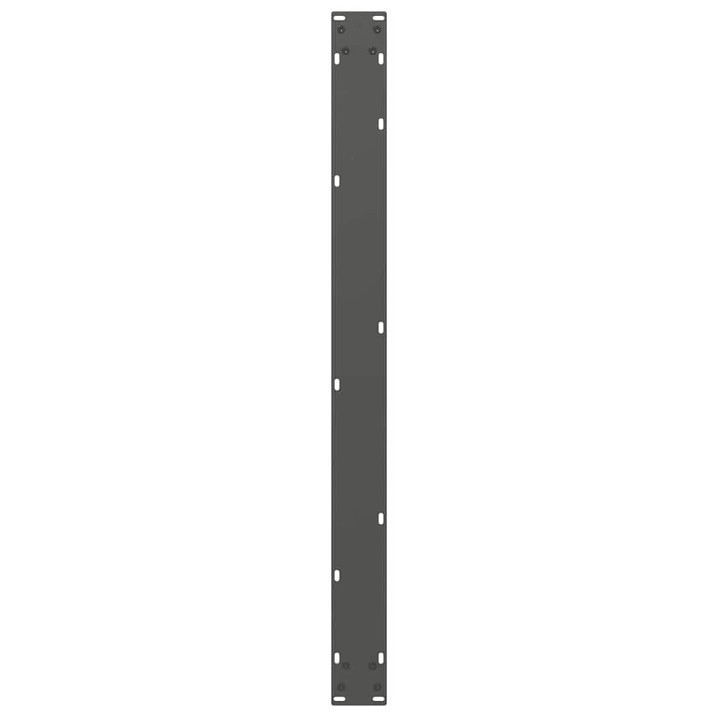 2 db antracit acél dohányzóasztal lábak u-alakú 100x(72-73) cm
