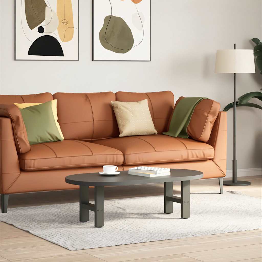 2 db antracit acél dohányzóasztal lábak 30×30 cm