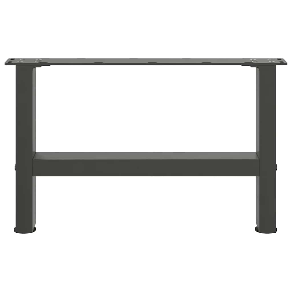 2 db antracit acél dohányzóasztal lábak 50x(30-31) cm