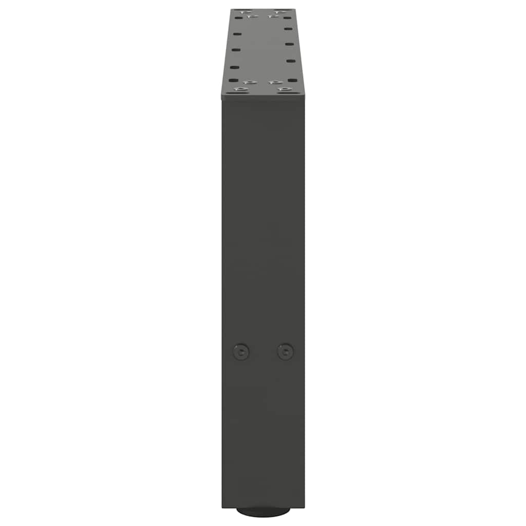 2 db antracit acél dohányzóasztal lábak 50x(30-31) cm