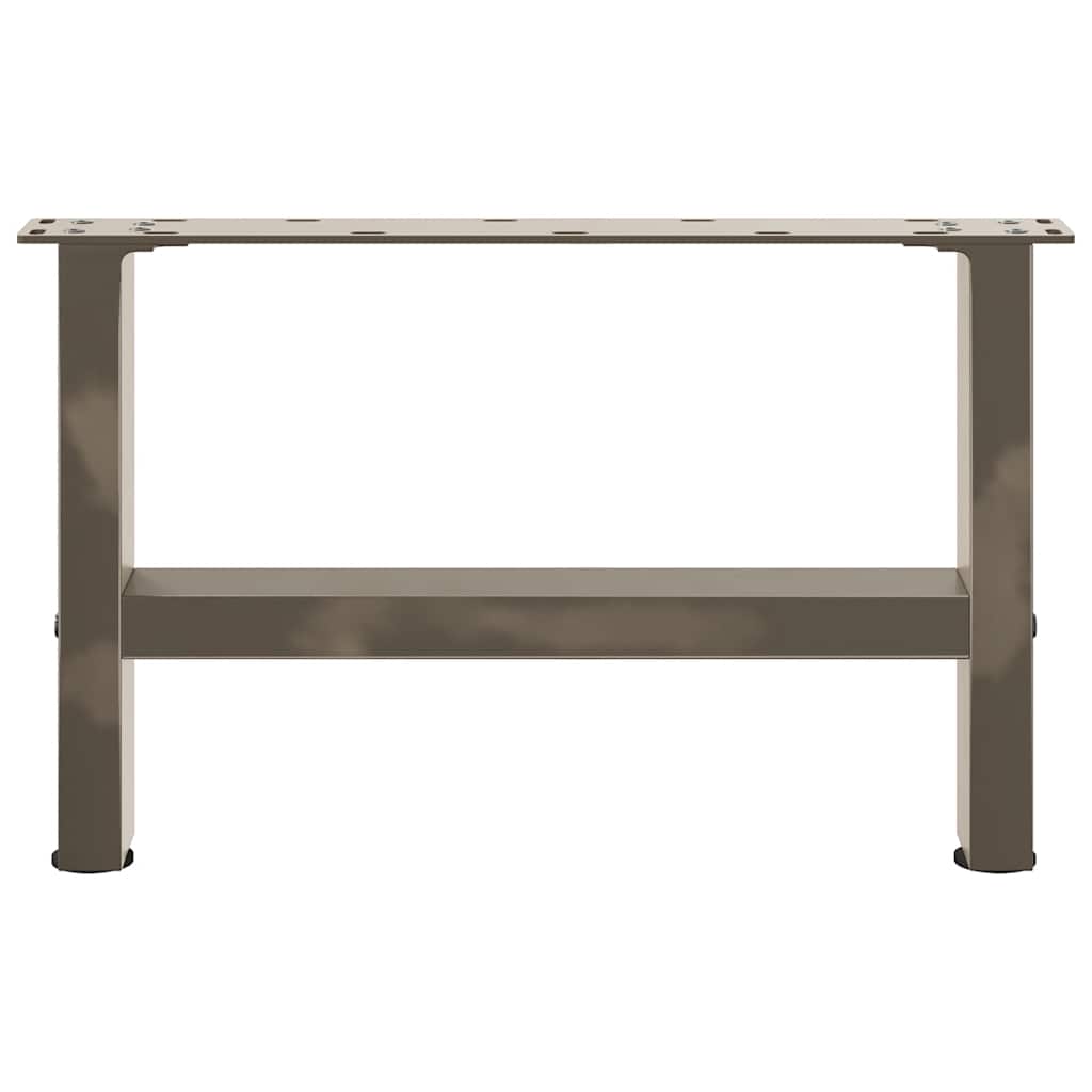 2 db acél dohányzóasztal lábak natúr acél 50x(30-31) cm