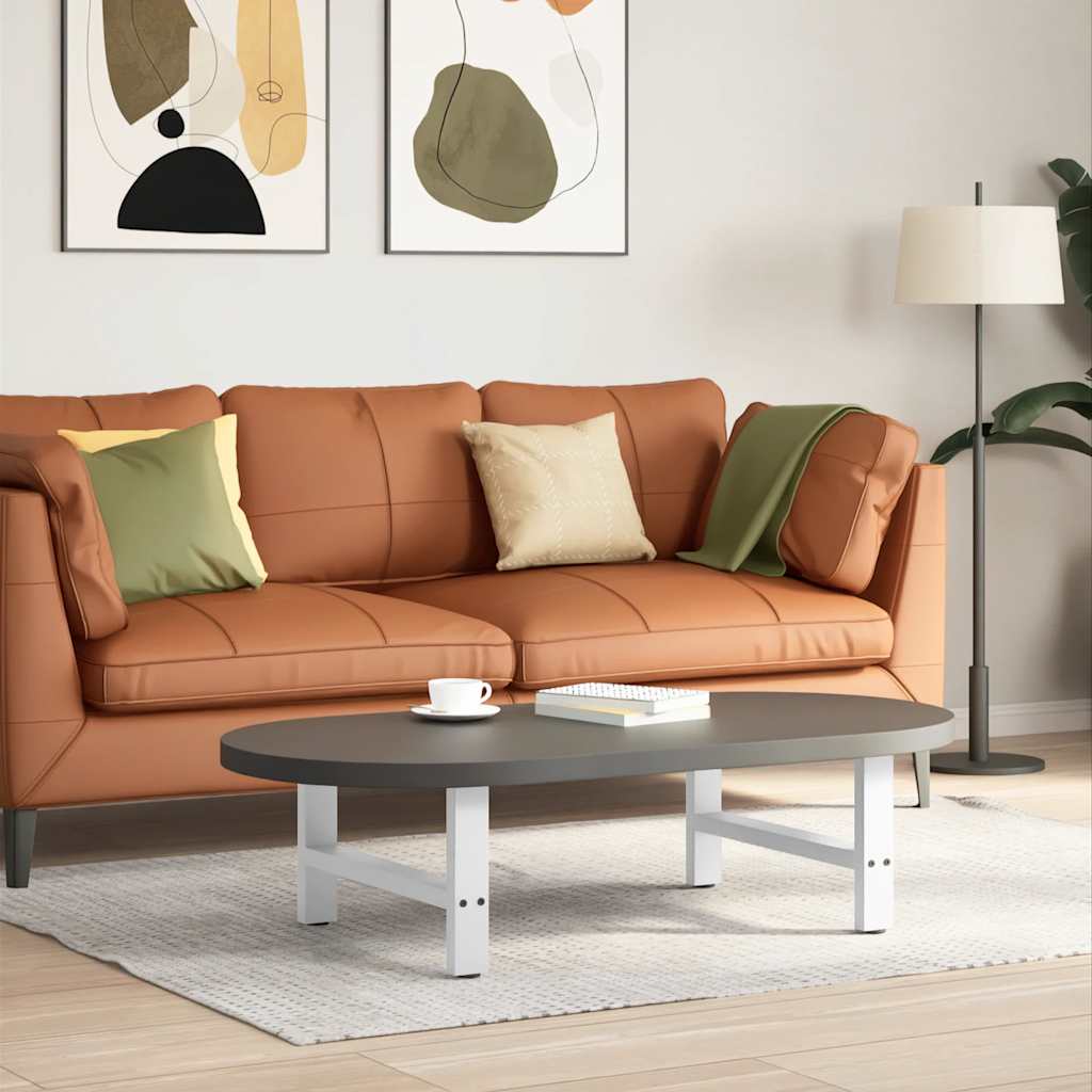 2 db fehér acél dohányzóasztal lábak 30×70 cm