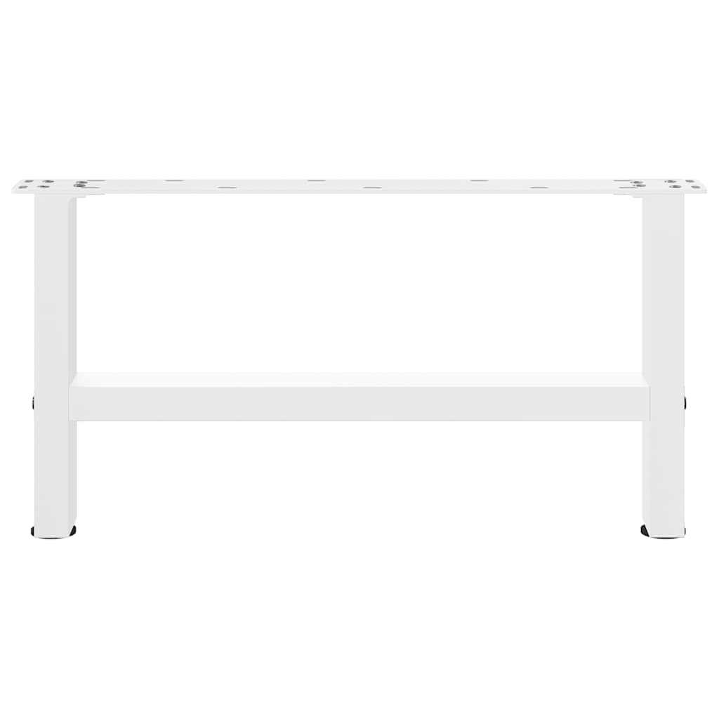 2 db fehér acél dohányzóasztal lábak 30×70 cm
