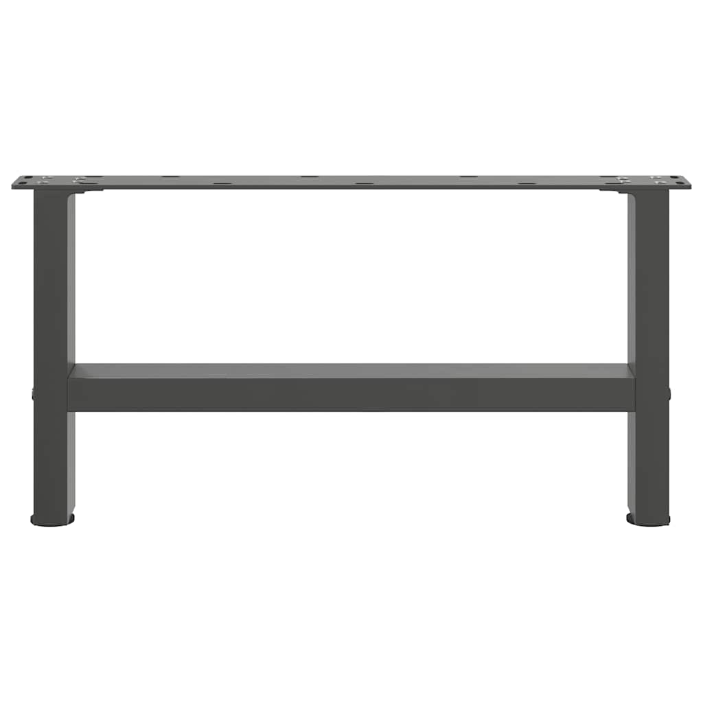 2 db antracit acél dohányzóasztal lábak 30×70 cm