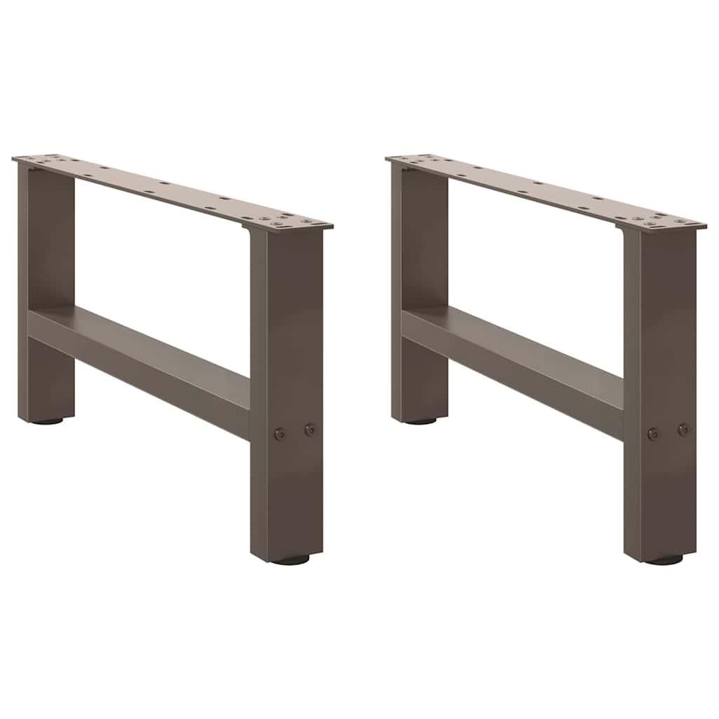 2 db acél dohányzóasztal lábak natúr acél 70x(30-31) cm