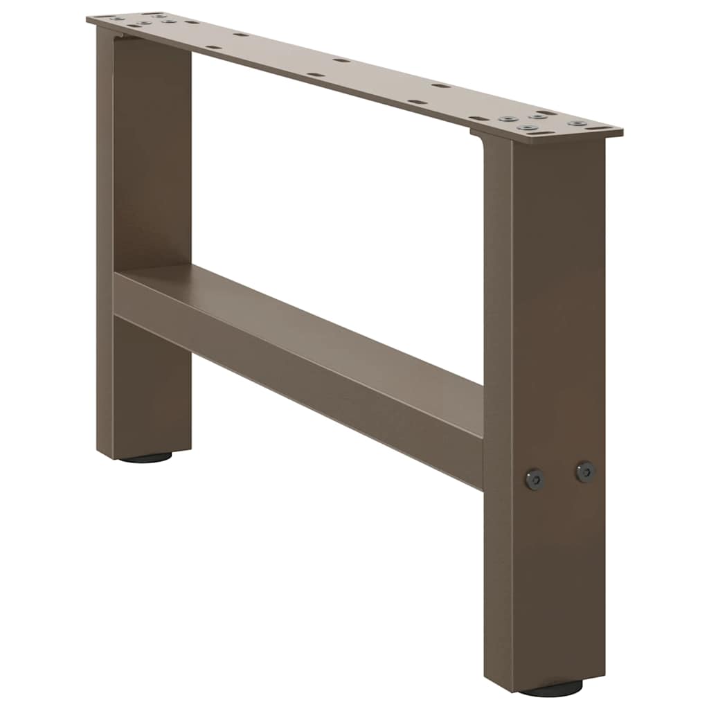 2 db acél dohányzóasztal lábak natúr acél 70x(30-31) cm