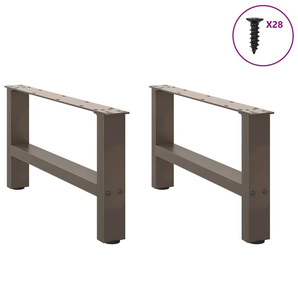 2 db acél dohányzóasztal lábak natúr acél 70x(30-31) cm