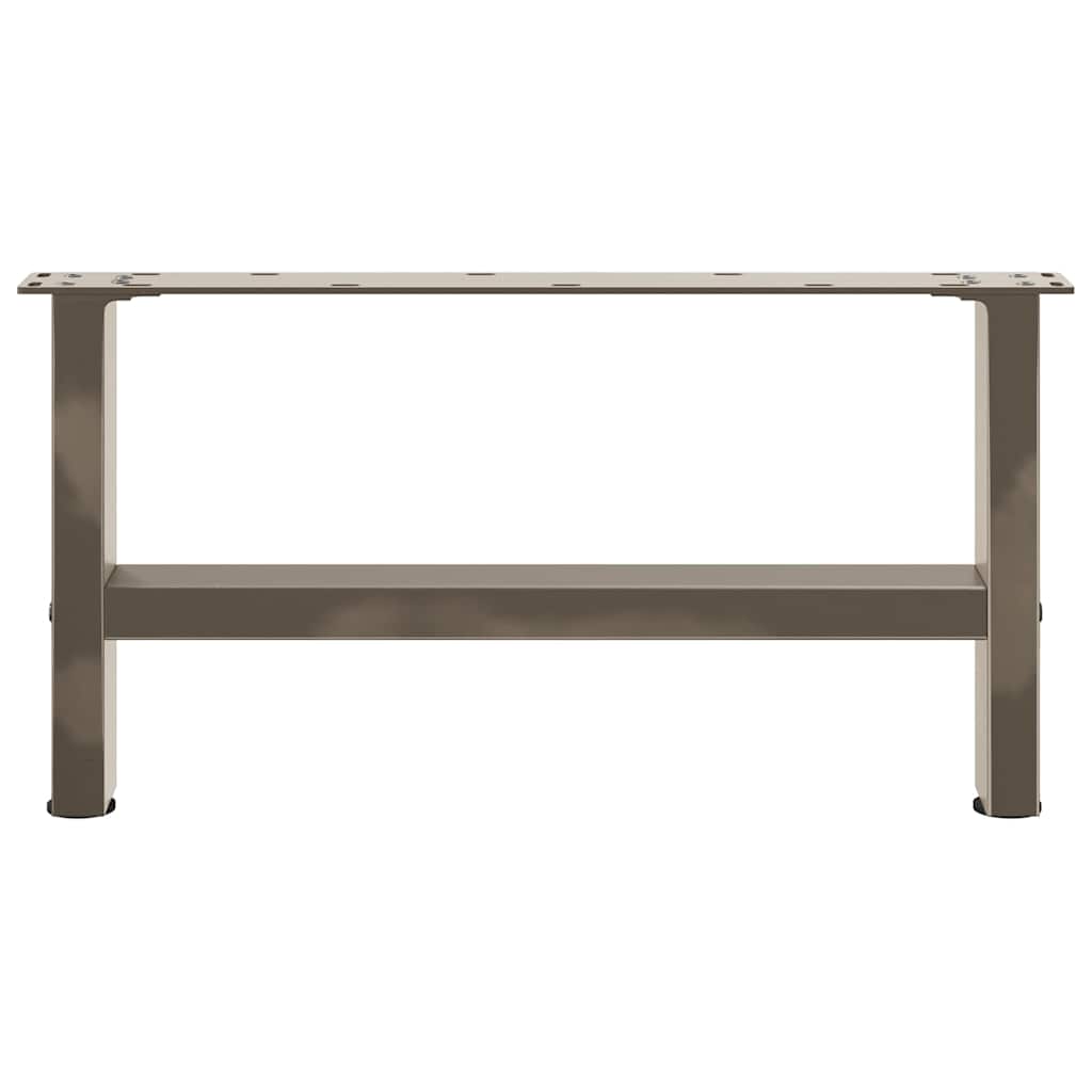 2 db acél dohányzóasztal lábak natúr acél 70x(30-31) cm