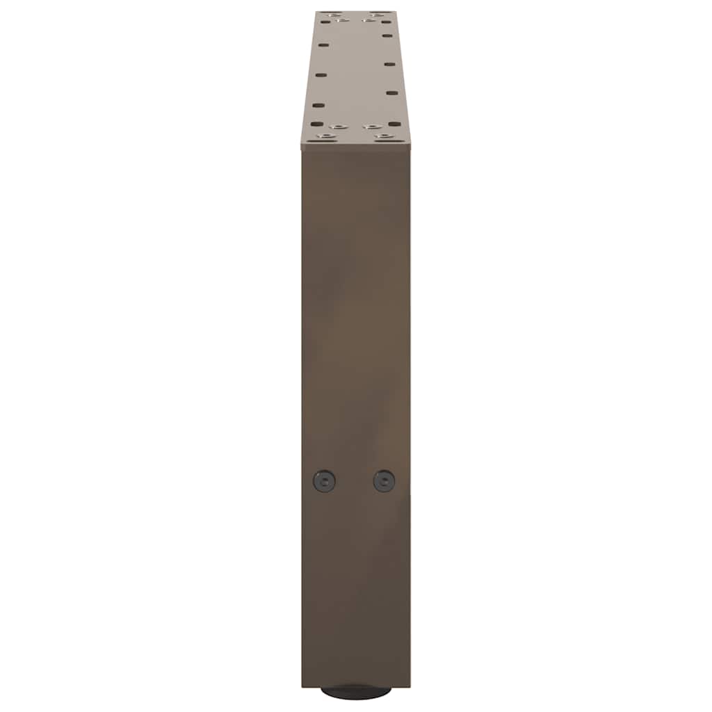 2 db acél dohányzóasztal lábak natúr acél 70x(30-31) cm