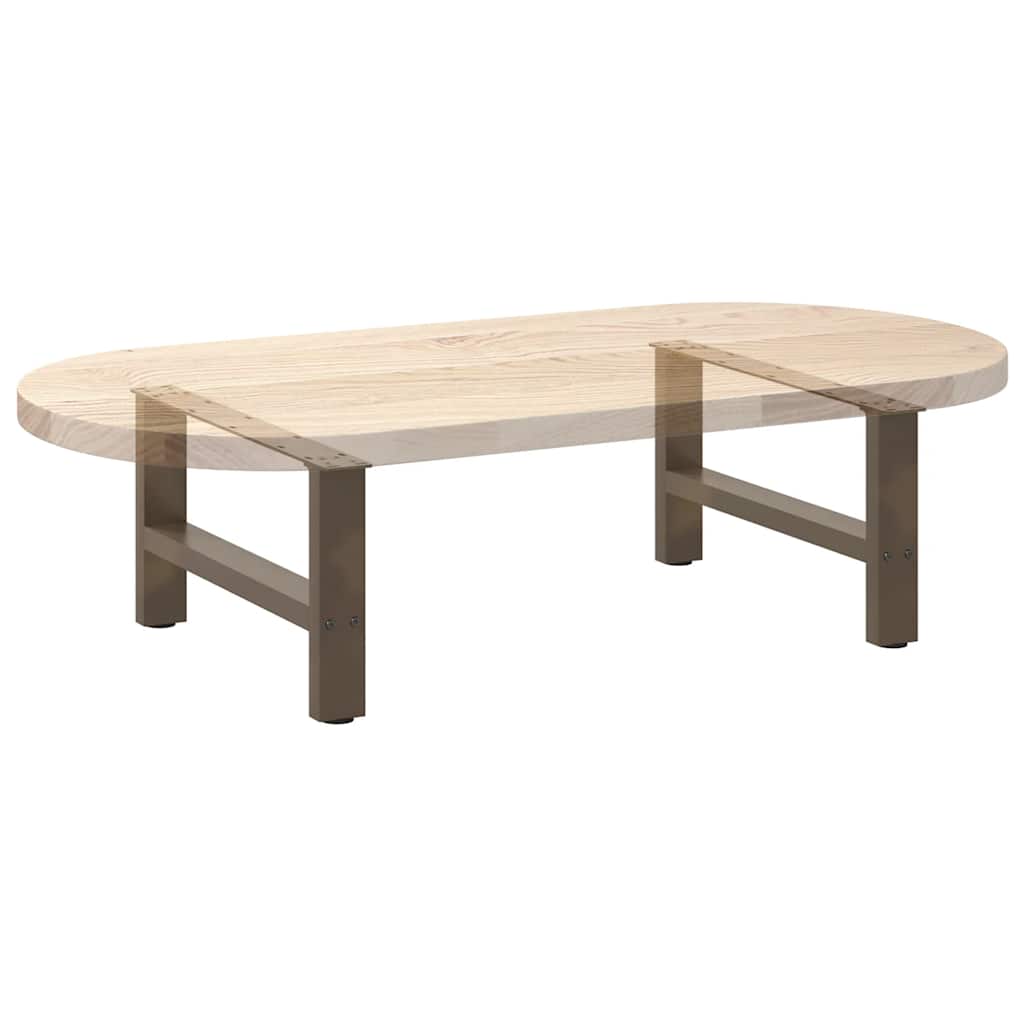 2 db acél dohányzóasztal lábak natúr acél 70x(30-31) cm