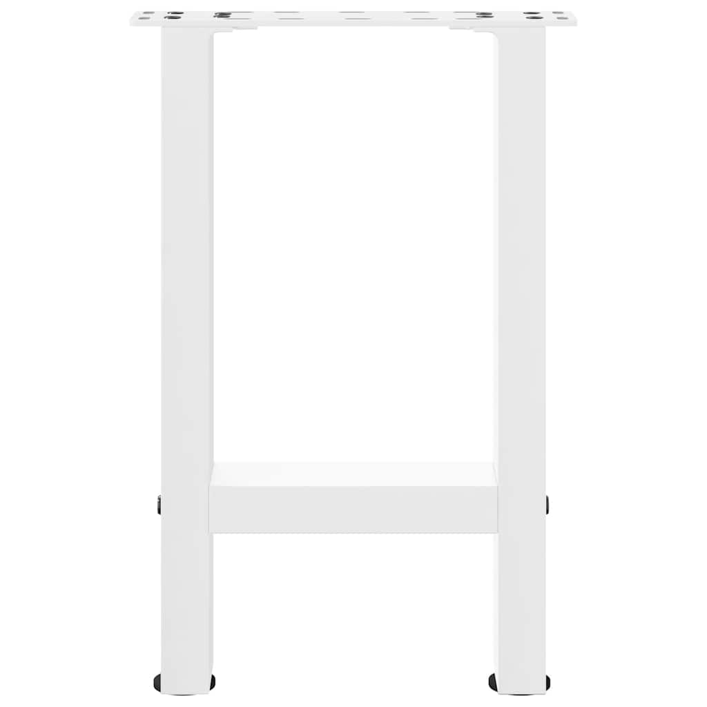 2 db fehér acél dohányzóasztal lábak 28x(42-43) cm
