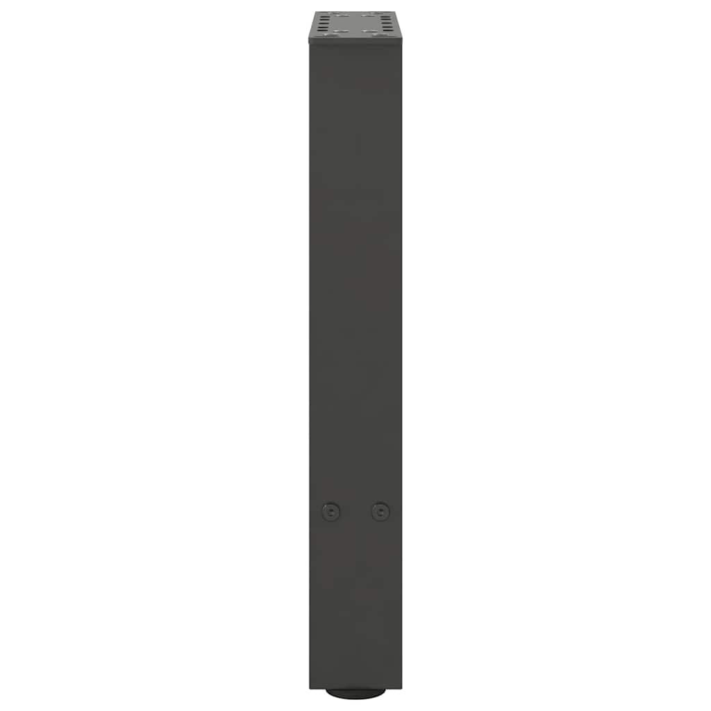 2 db antracit acél dohányzóasztal lábak 28x(42-43) cm
