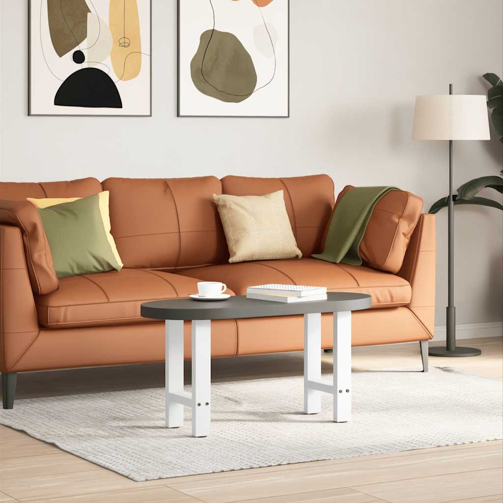 2 db fehér acél dohányzóasztal lábak 38x(42-43) cm