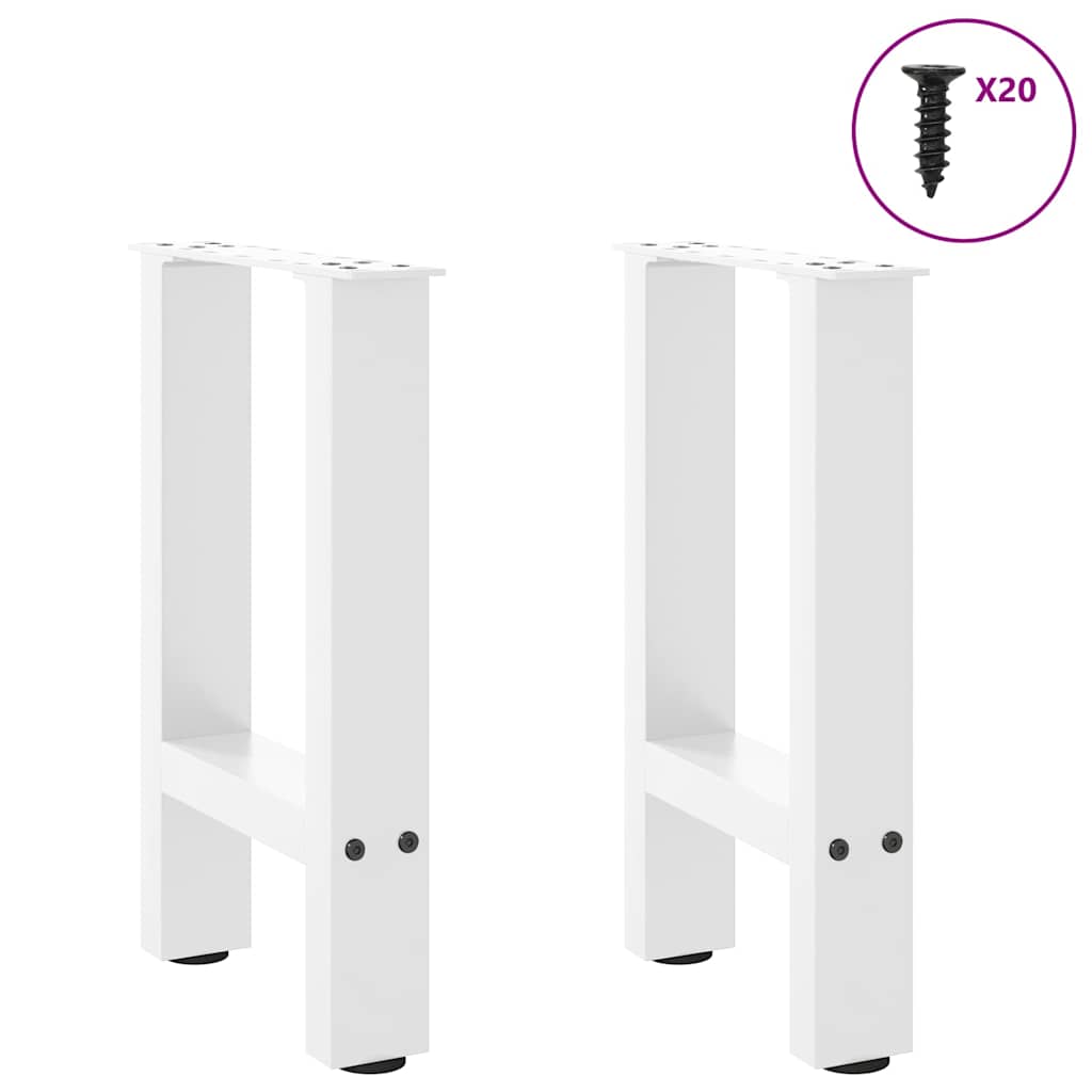 2 db fehér acél dohányzóasztal lábak 38x(42-43) cm