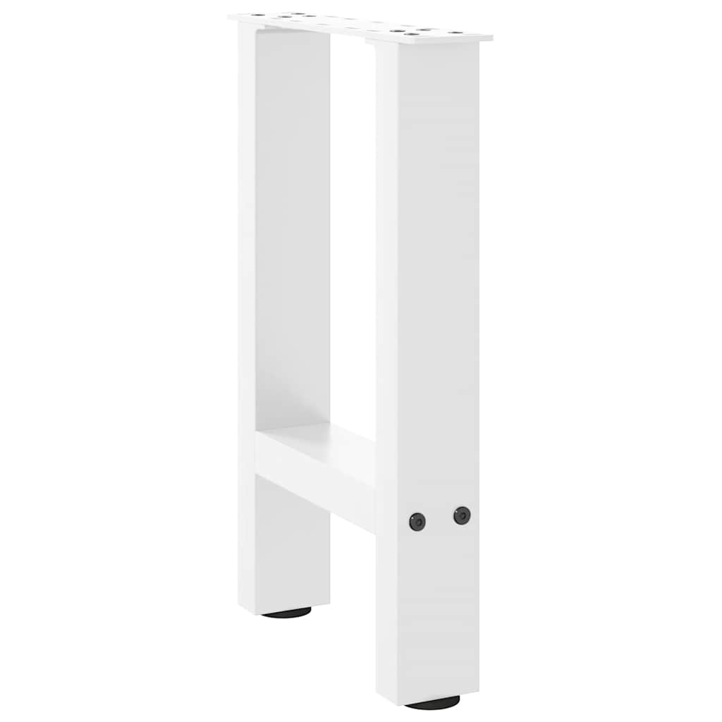 2 db fehér acél dohányzóasztal lábak 38x(42-43) cm